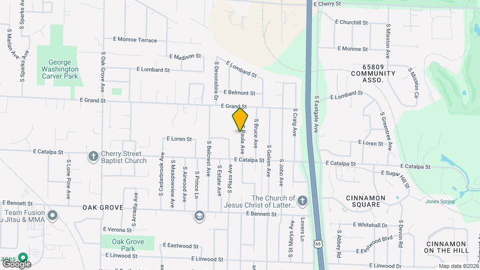 1103 S Paula Ave Map and Location Details