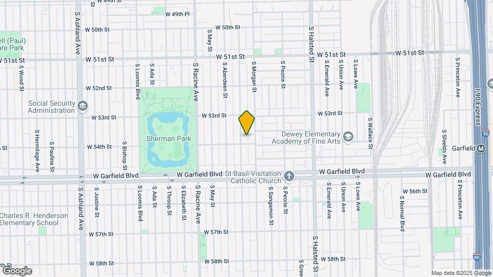 5343 S Carpenter St Map and Location Details