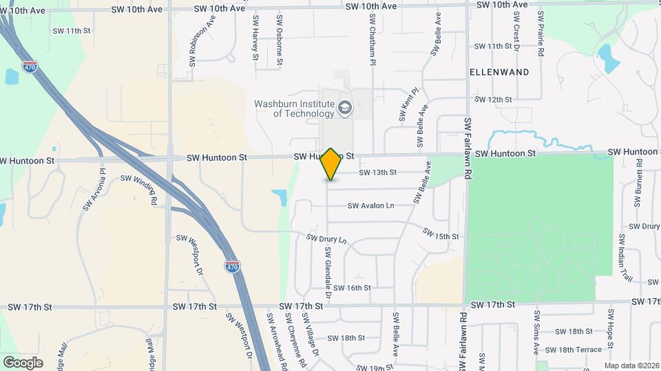 1312 SW Glendale Dr Mapa y Detalles de la Ubicación