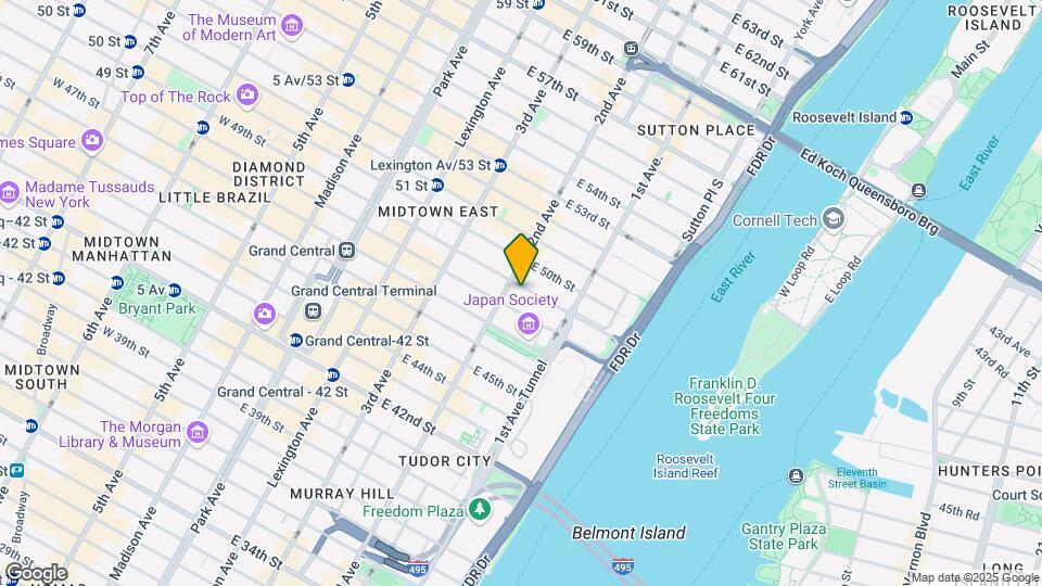 306 East 49th Street Map and Location Details