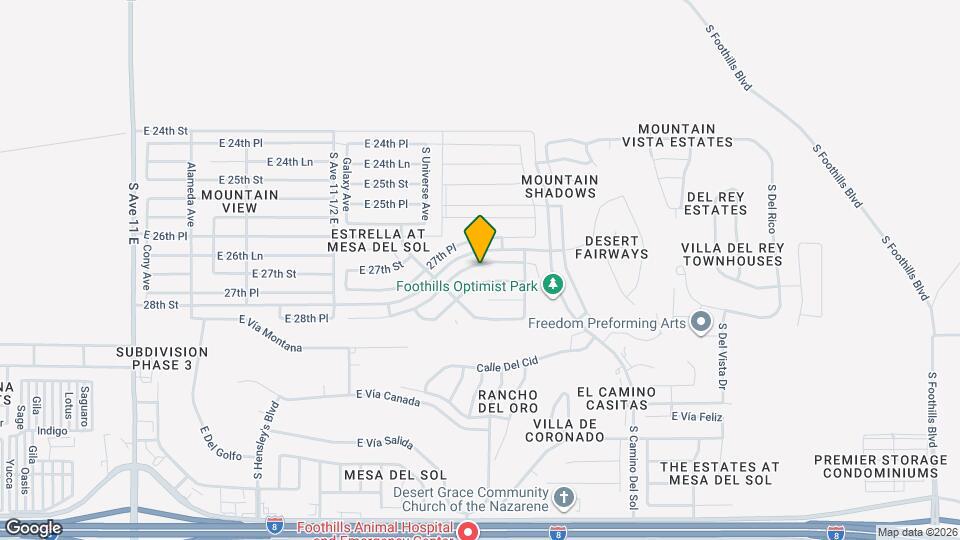 11785 E 28th Pl Mapa y Detalles de la Ubicación
