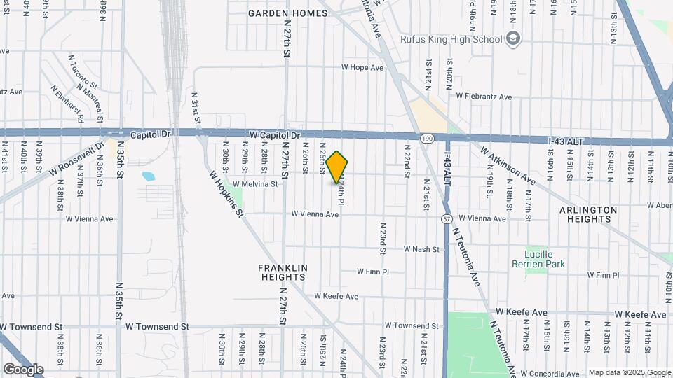 3851 N 24th Pl Map and Location Details