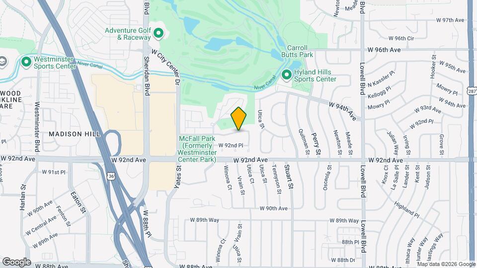 4834 W 93rd Ave Map and Location Details