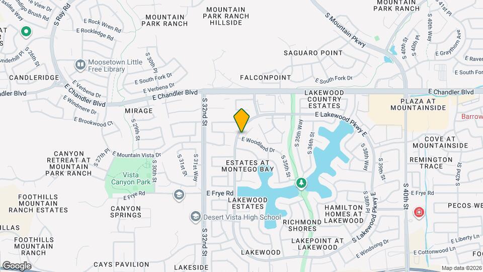 15858 S 33rd Pl Map and Location Details