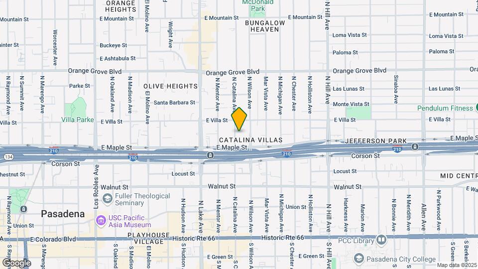 424 N Catalina Ave Map and Location Details