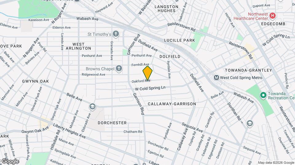 3903 Oakford Ave Mapa y Detalles de la Ubicación