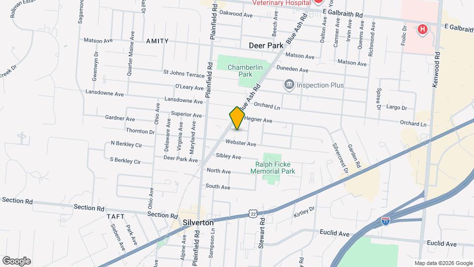 4165 Glenway Ave Map and Location Details