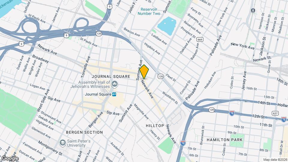 646 Newark Ave Mapa y Detalles de la Ubicación