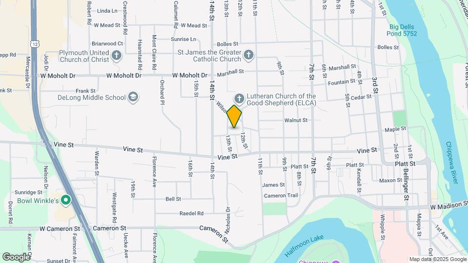 1216 Hawthorne St Map and Location Details