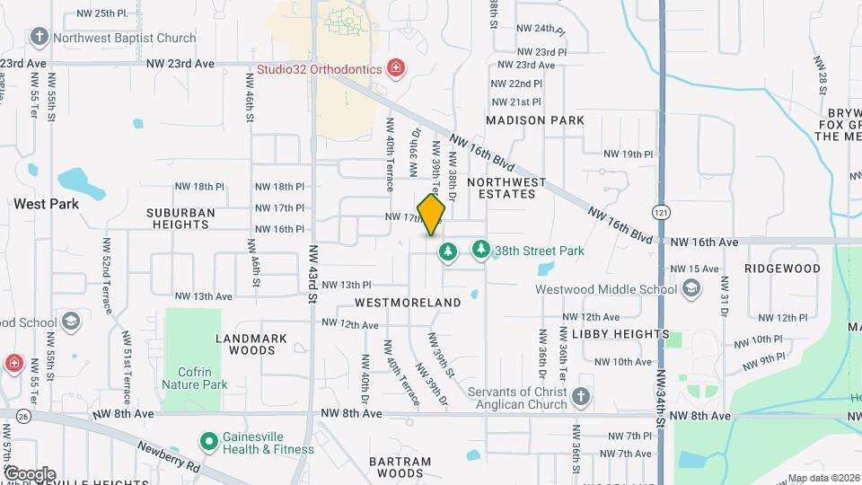 1523 NW 39th Ter Map and Location Details