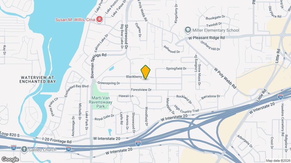 6801 Greenspring Dr Map and Location Details