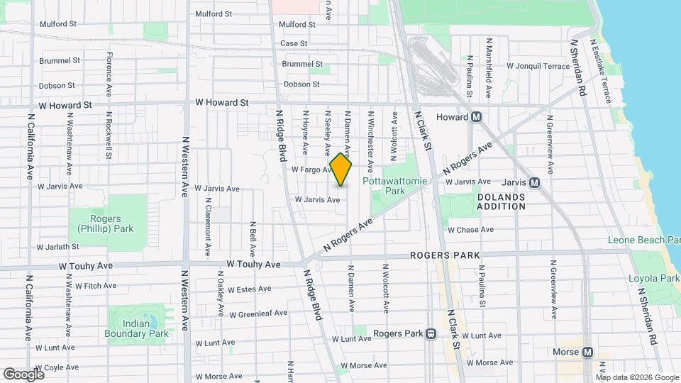 7346 N Damen Ave Mapa y Detalles de la Ubicación
