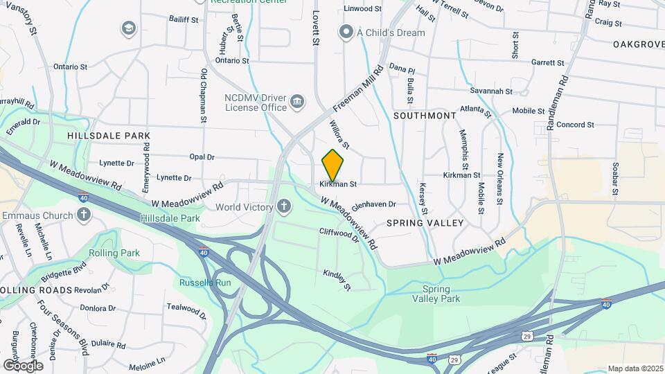 1319 Kirkman St Map and Location Details