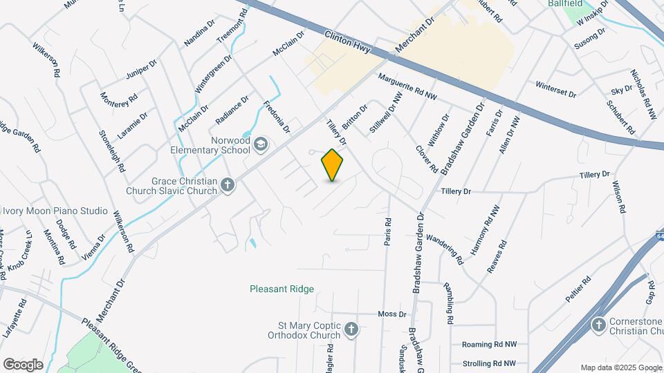 1825 Tillery Square Ln Map and Location Details