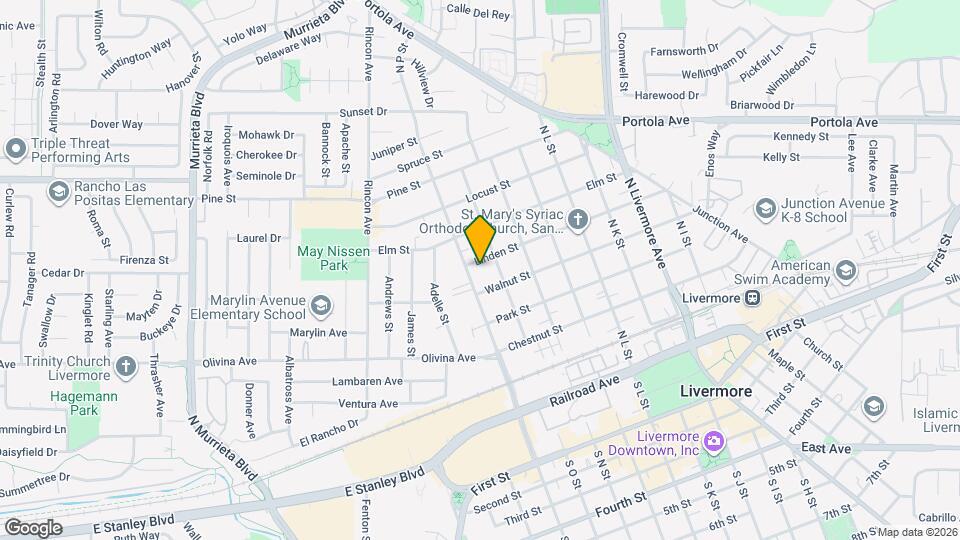 1645 Linden St Map and Location Details