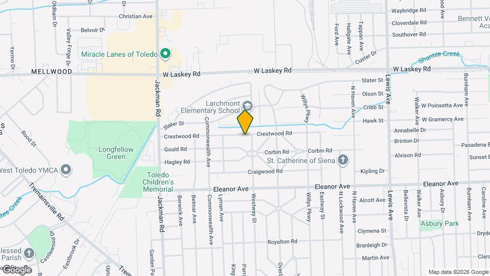 1467 Crestwood Rd Map and Location Details