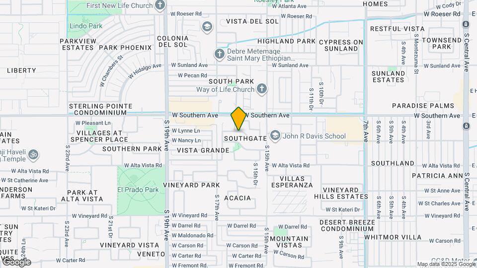 1607 W Nancy Ln Map and Location Details