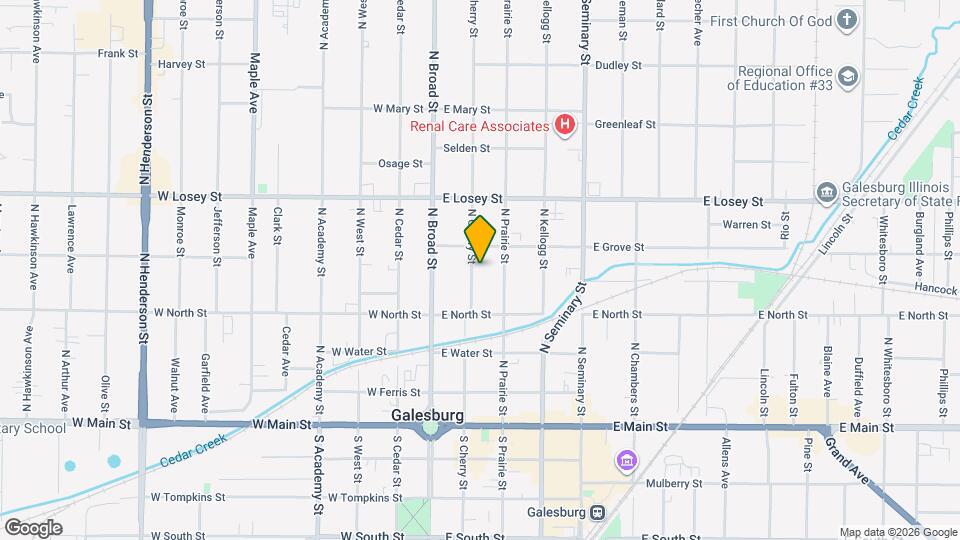 431 N Cherry St Map and Location Details
