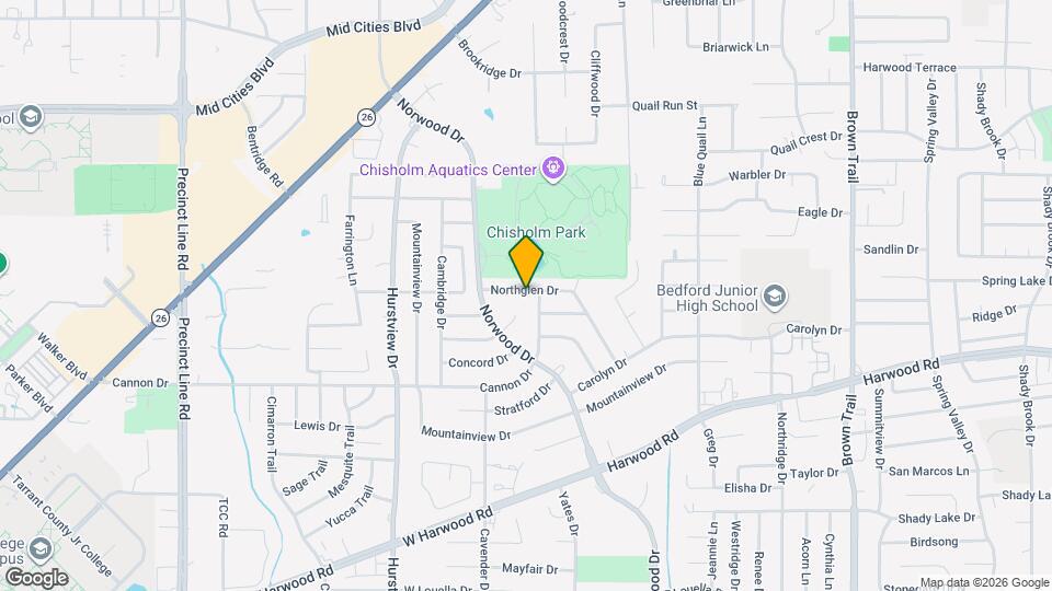 305 Northglen Dr Mapa y Detalles de la Ubicación