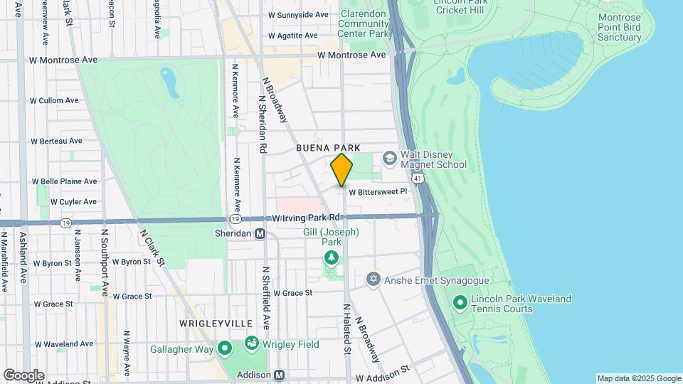 4038 N Clarendon Ave Map and Location Details