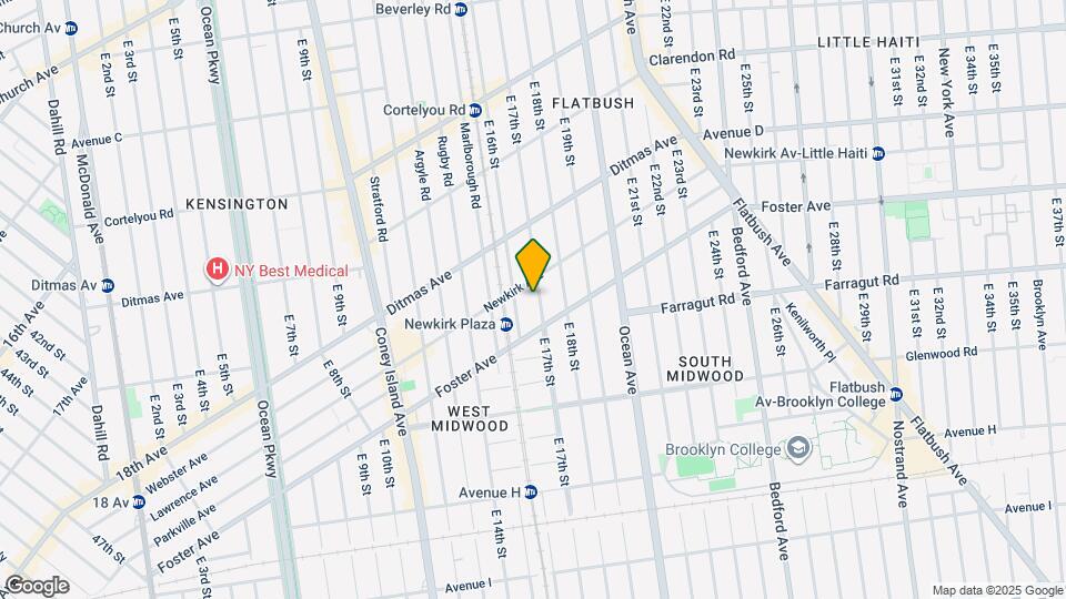 608 E 17th St Map and Location Details