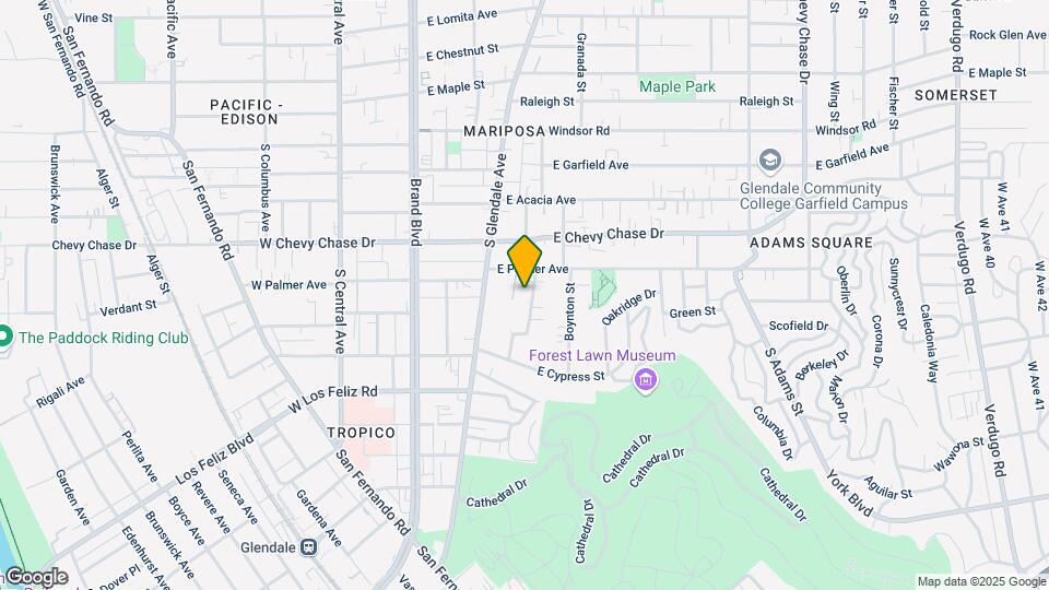1225 Mariposa St Map and Location Details