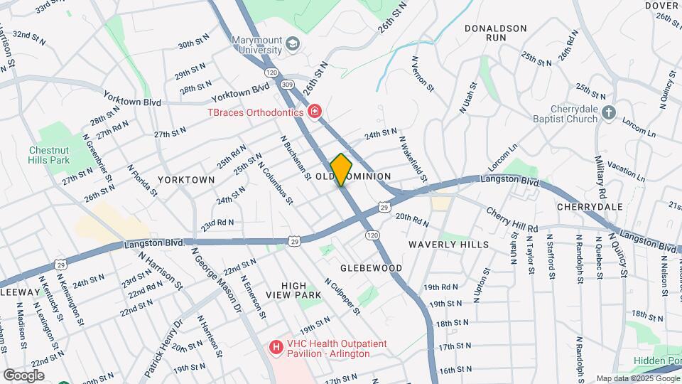 2252 N Glebe Rd Map and Location Details