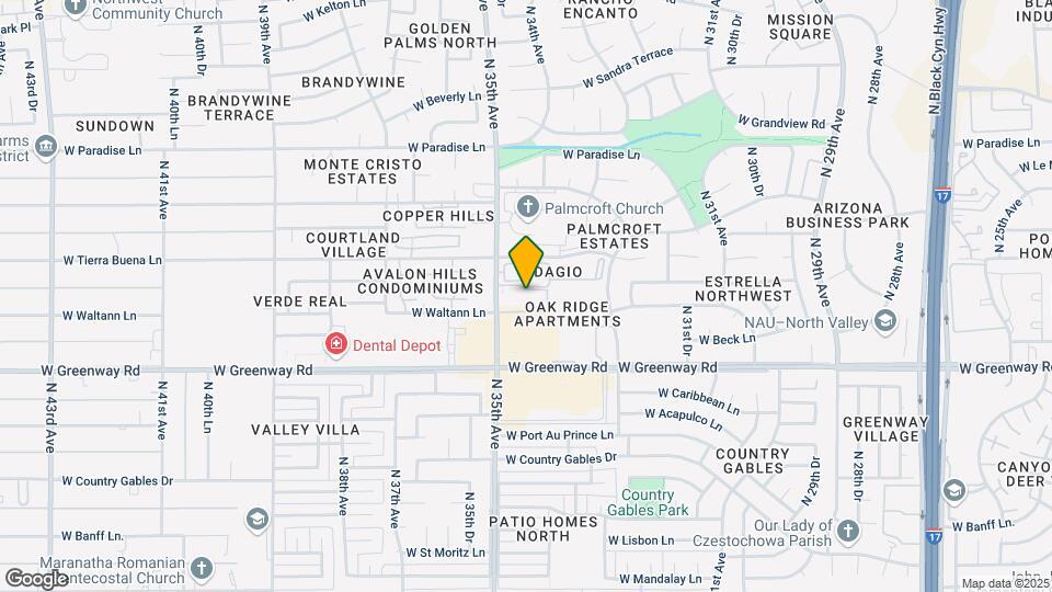 West 35th Apartments Mapa y Detalles de la Ubicación