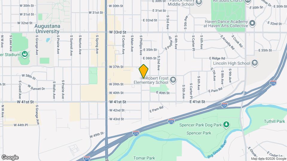 3004 S Phillips Ave Map and Location Details