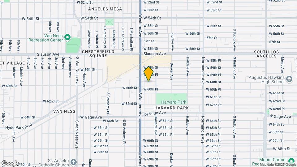 1726 W 60th St Map and Location Details
