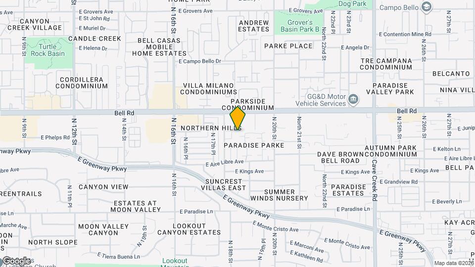 16652 N 19th St Map and Location Details