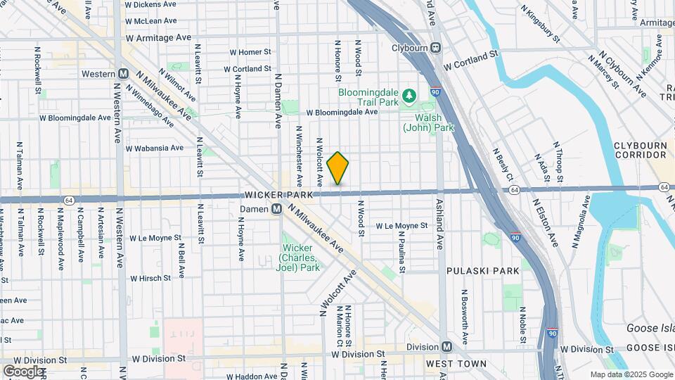 1834 W North Ave Map and Location Details
