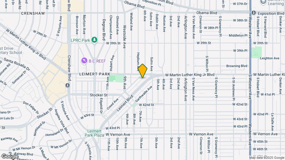 4101-4115 Leimert Blvd Mapa y Detalles de la Ubicación