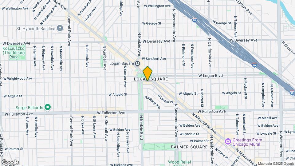 3131 W Logan Map and Location Details