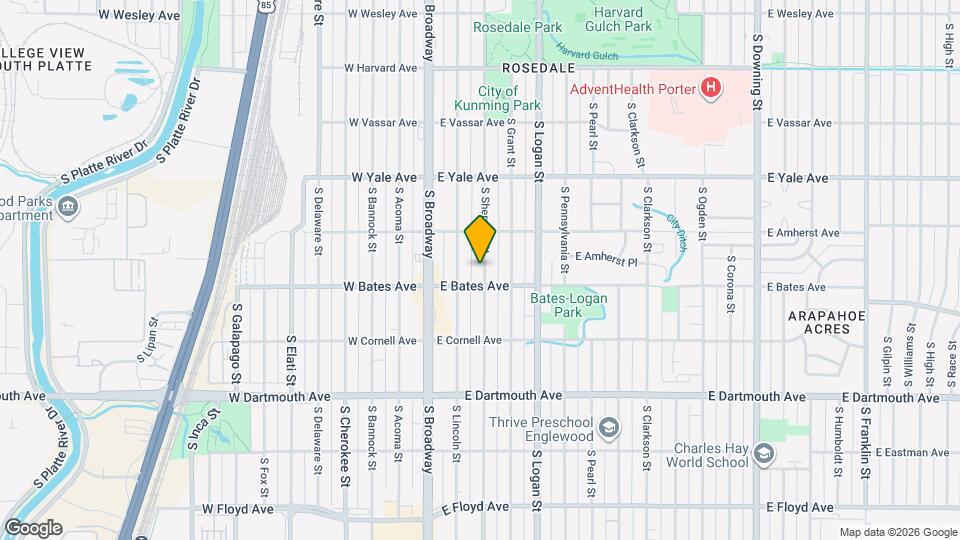 2875 S Sherman St Map and Location Details