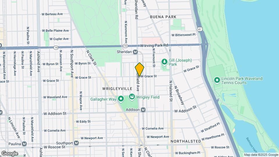 957 W Grace St Map and Location Details