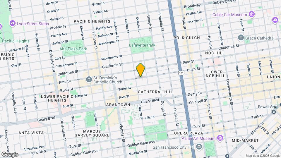 1865 Bush St Map and Location Details