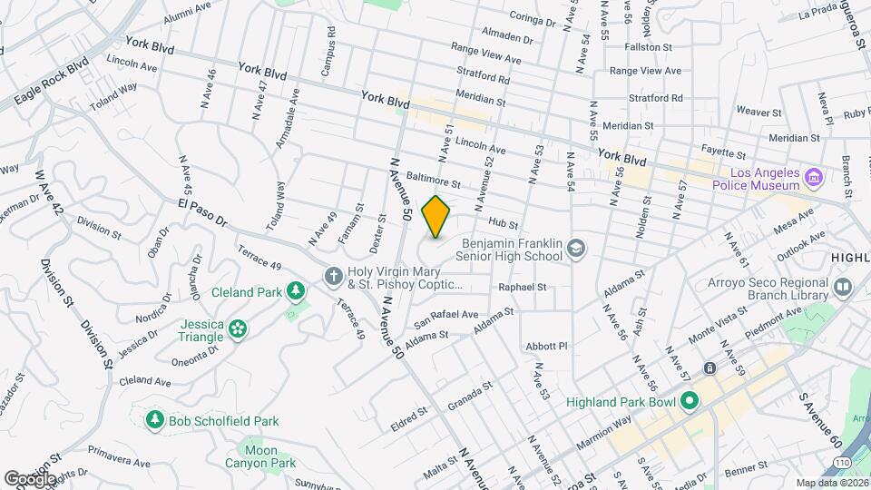 5105 Irvington Terrace Map and Location Details