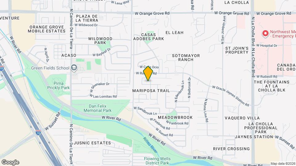 2796 W Greenstreak Dr Map and Location Details