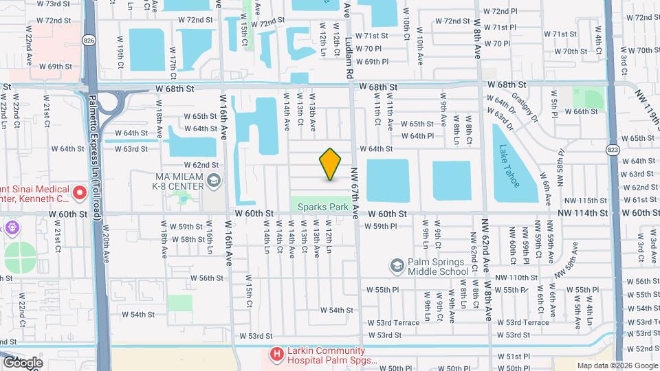 1261 W 60th Terrace Map and Location Details