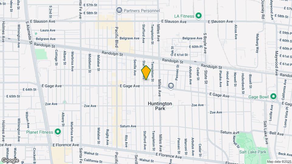 6352 Stafford Ave Mapa y Detalles de la Ubicación