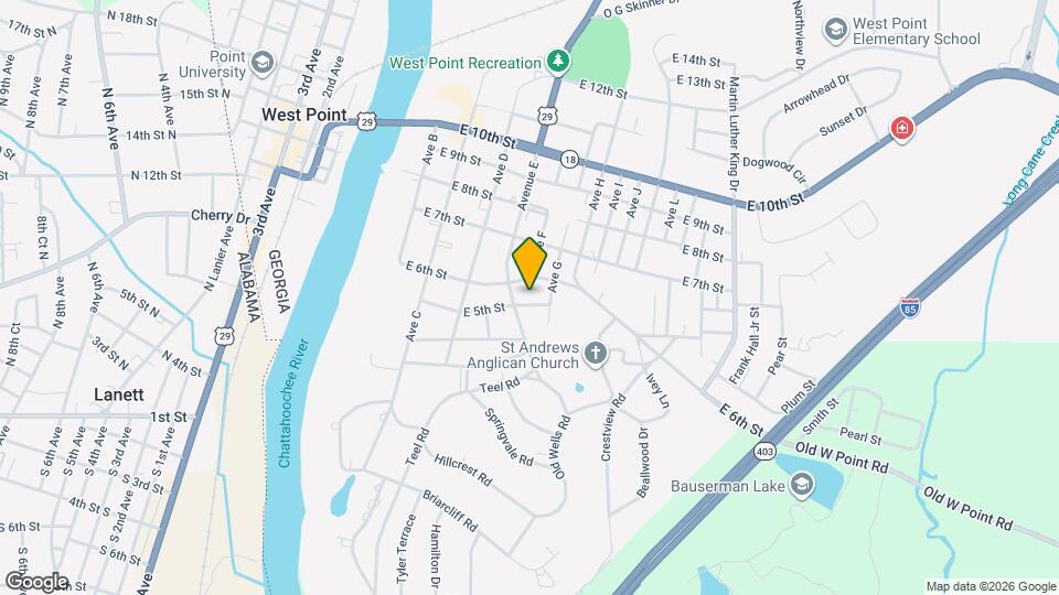 505 E 5th St Map and Location Details