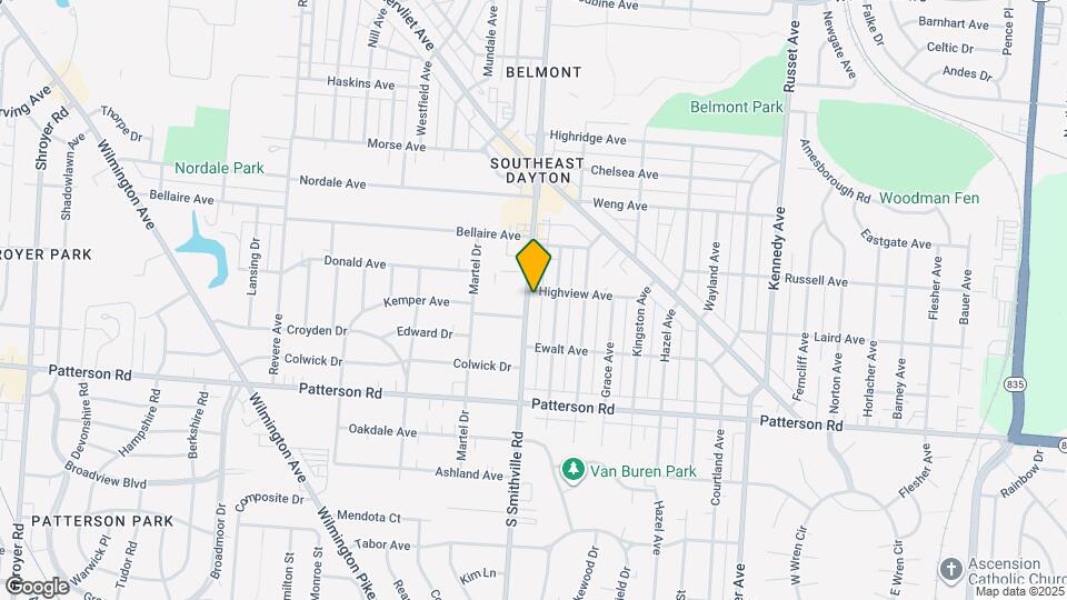 2806 S Smithville Rd Map and Location Details