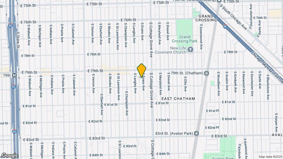7936 S Evans Ave Map and Location Details