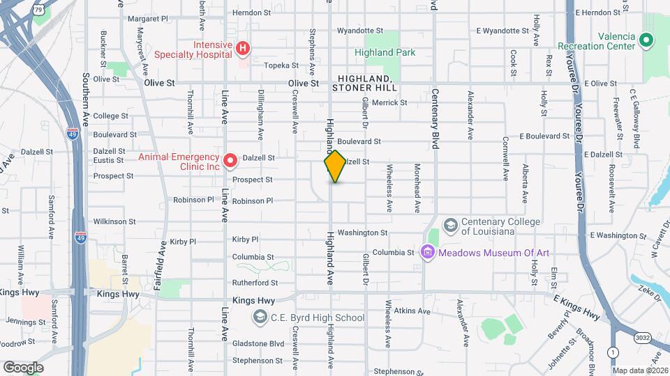 2507 Highland Ave Map and Location Details