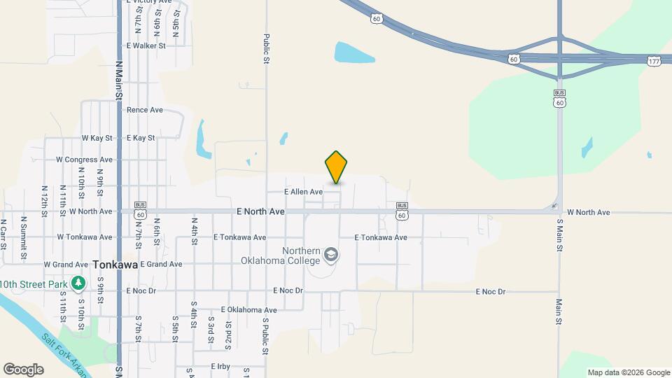 1210 E Allen Ave Map and Location Details