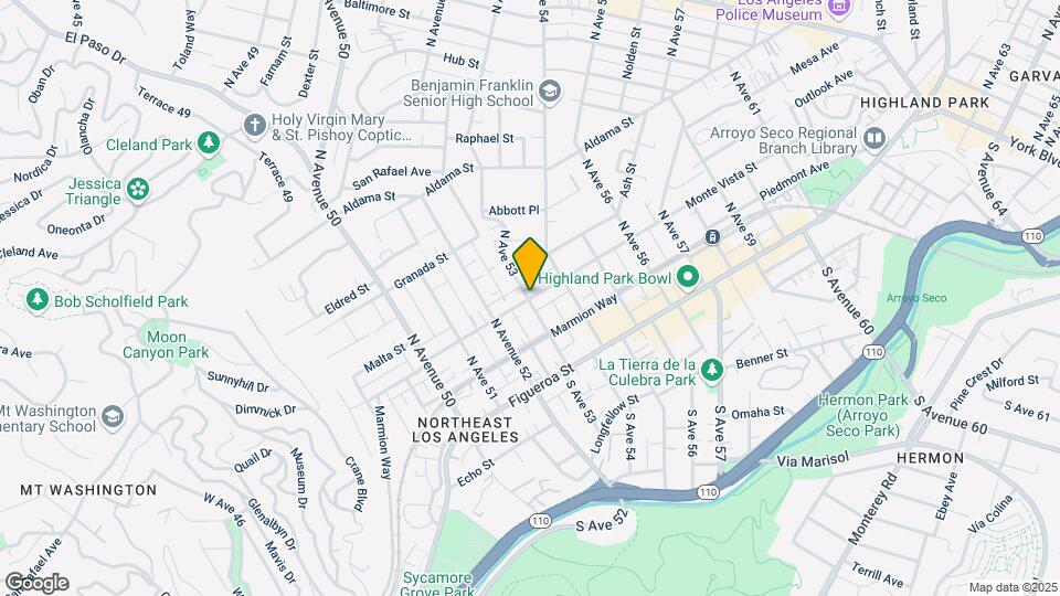 5231 Monte Vista St Map and Location Details