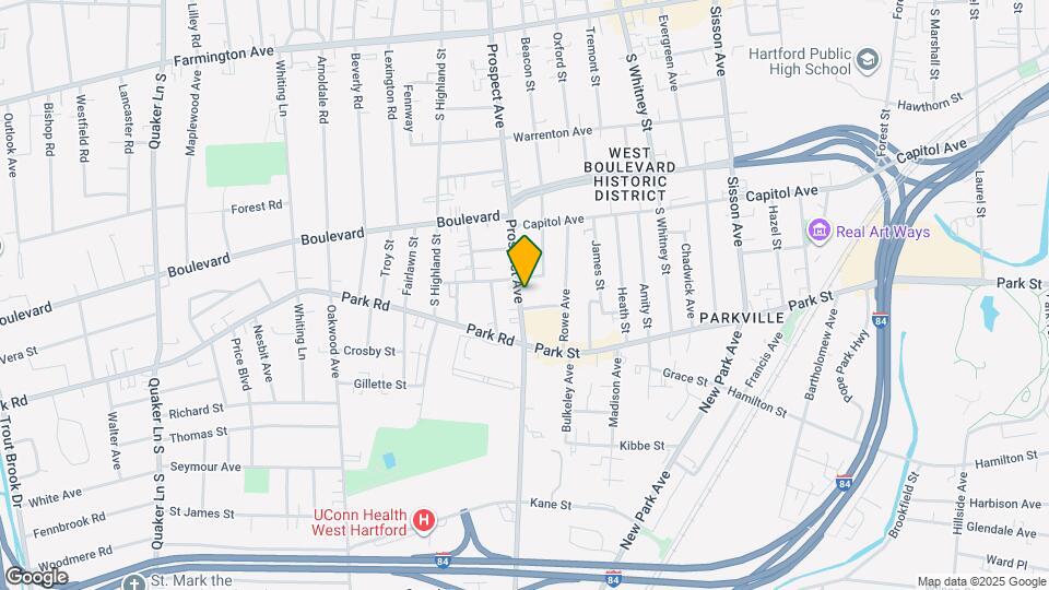 378 Prospect Ave Map and Location Details