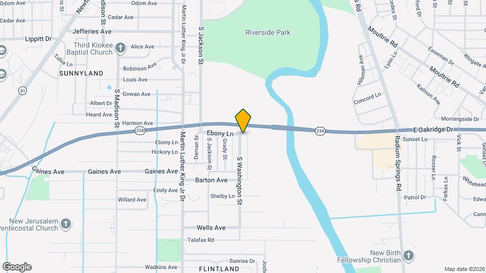 2200 S Washington St Mapa y Detalles de la Ubicación