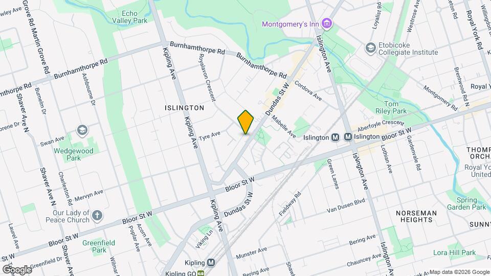 5084 Dundas St W Map and Location Details